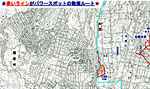 展示に使用された地図